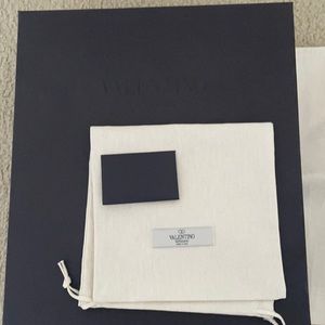 Valentino shoe box with dust bags